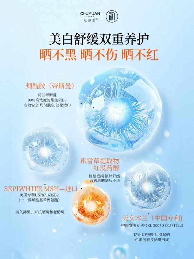 源漾美白防晒小白管：权威防晒不返黑！凯发